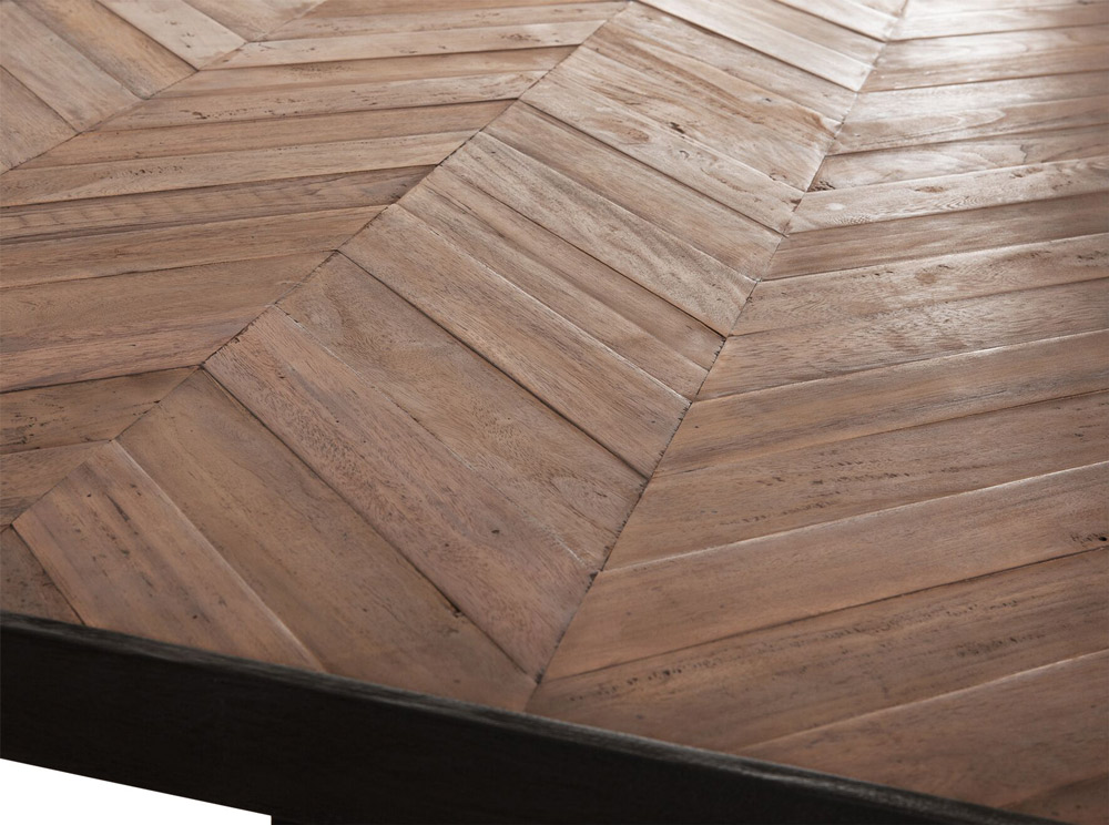 24Designs Criss Cross Eettafel - L280 X B100 X H78 Cm - Zwart/Bruin thumbnail