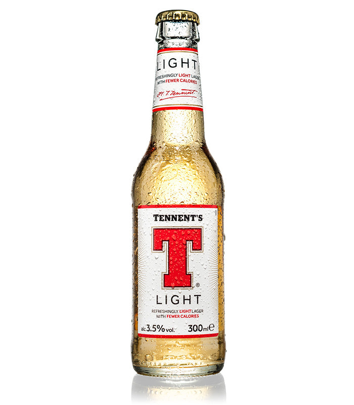 Tennents Light Lager Bottle - Low Calorie, Low Carb, Low Sugar, Keto & Vegan-Friendly Light Beer - Tennents Light Bottle
