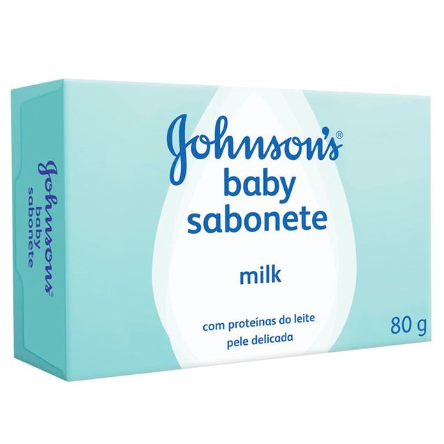 Sabonete Barra Johnsons Baby Milk 80g