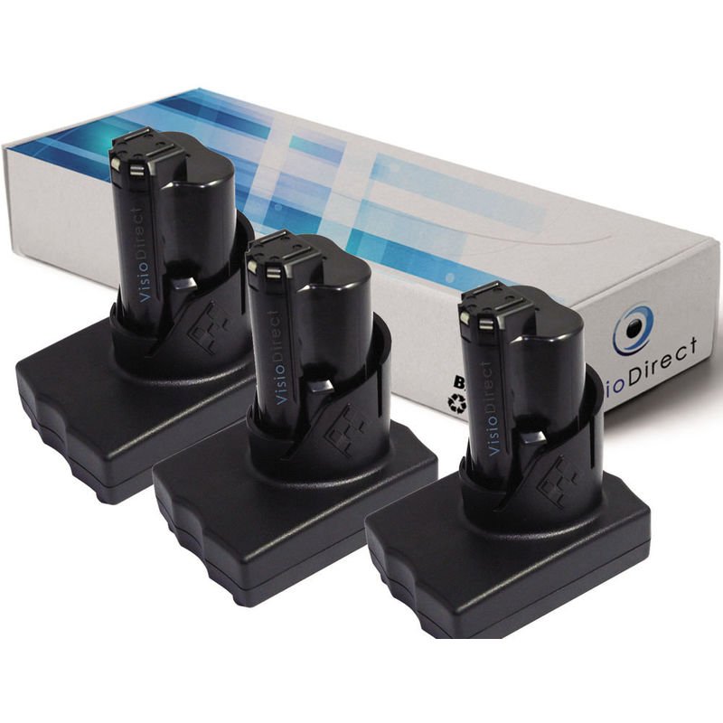 Lot De 3 Batteries Pour AEG Milwaukee 2312-21 2313-20 2313-21 3300mAh 18V -VISIODIRECT-