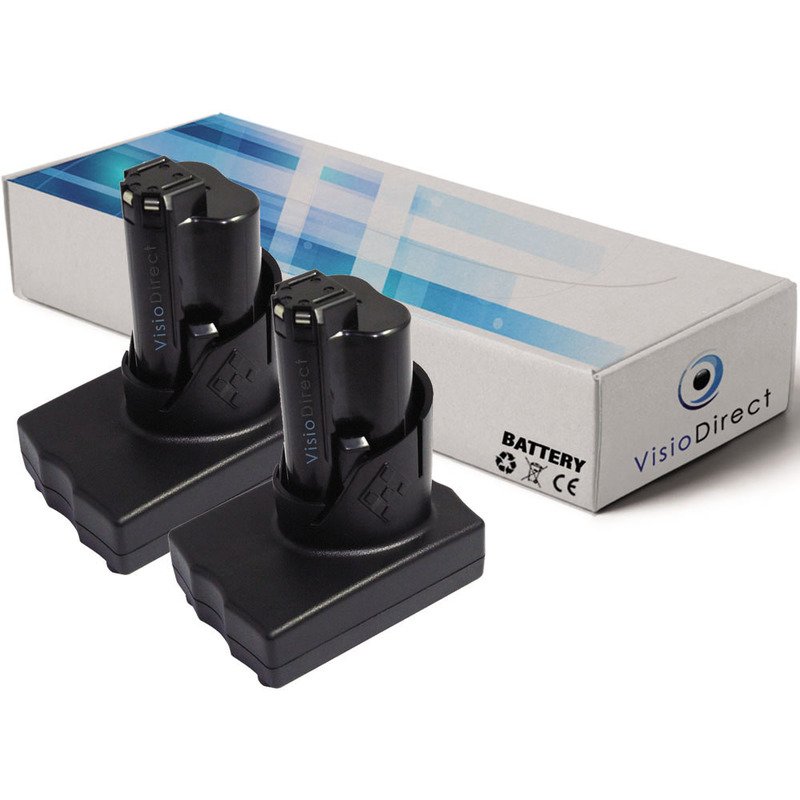 Lot De 2 Batteries Pour AEG Milwaukee 2313-20 M-Spector 360 3000mAh 12V