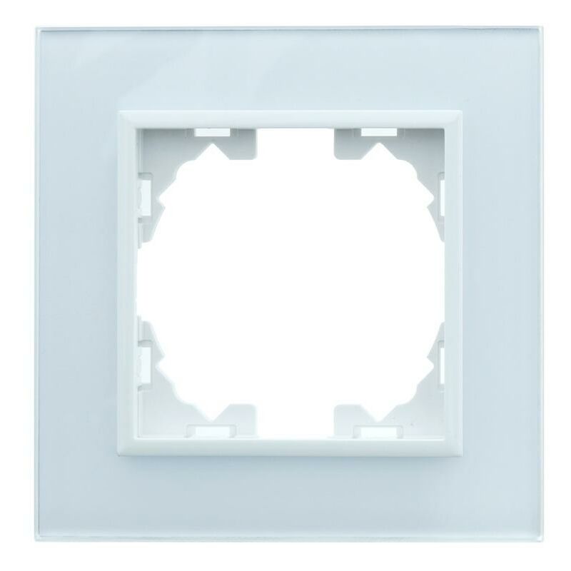 Iluminashop - Cadre En Cristal Encastré Blanc Pour 1 Module Série WLux