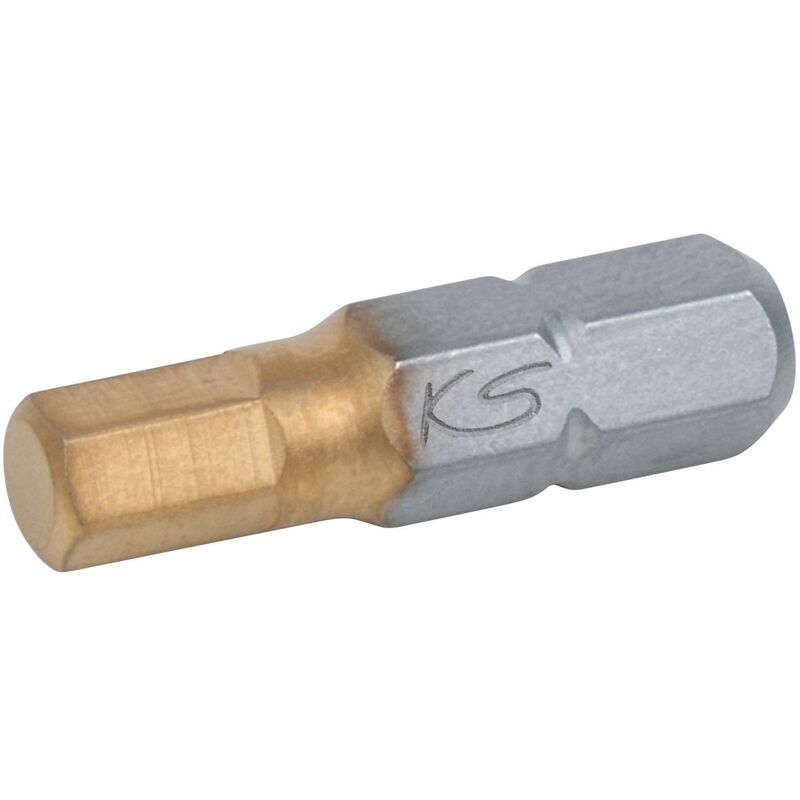 Kstools ® - KS TOOLS 1/4' Embouts De Vissage 6 Pans TIN, 25 Mm, 2 Mm
