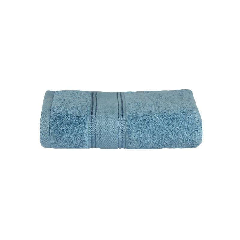 Home Mania - Serviette Visage - Pour Les Mains, La Salle De Bain -Bleu Clair En Coton, 60 X 100 Cm