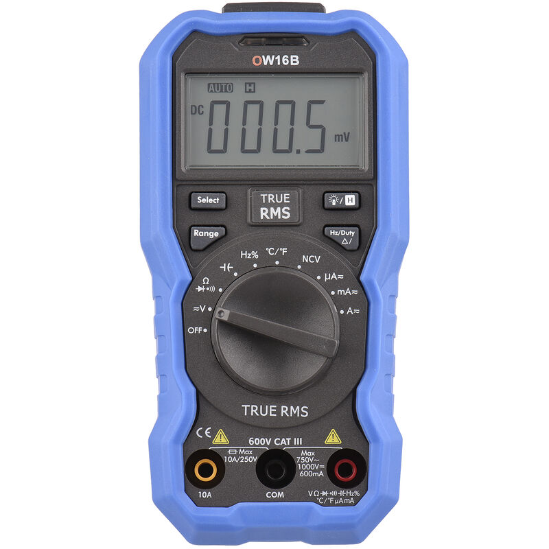 Multimètre Bluetooth Multifonction OWON OW16B 5999 Comptes, Valeur Effective Réelle, écran LCD à Affichage Numérique Rétroéclairé, Plage