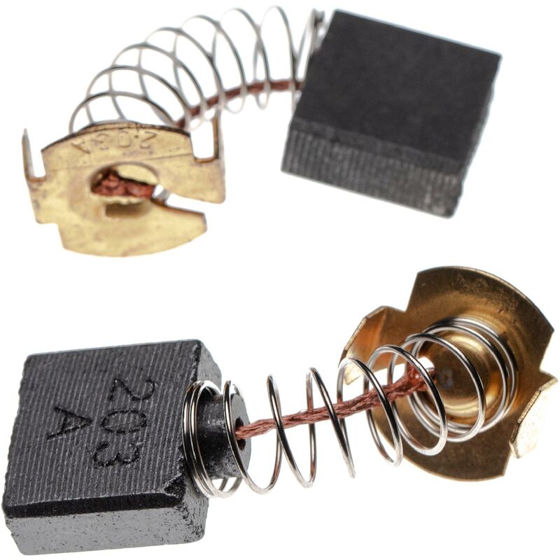 Vhbw - 2x Balai De Charbon Pour Moteur électrique 7 X 18 X 16mm Compatible Avec Makita 2414B, 2414NB, 3612, 3612C, 5103R, 5104S, 5143R Outil