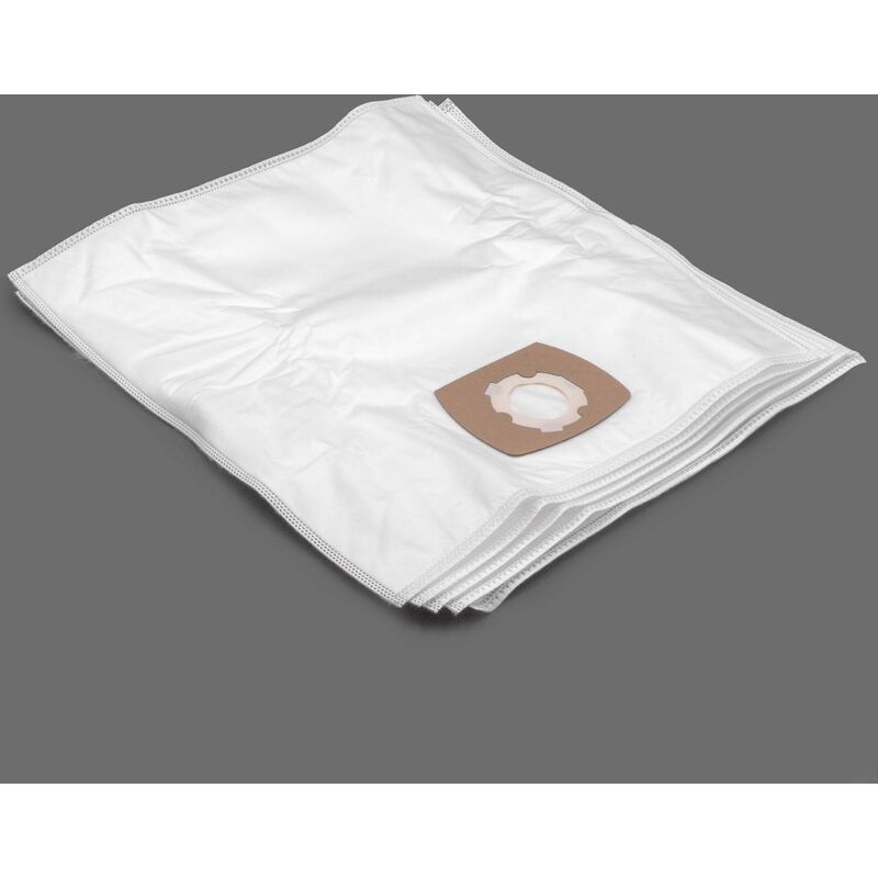 5x Sacs Compatible Avec Bork SHB 3119 Aspirateur - Microfibres Non Tissées, 24,9cm X 21,9cm, Blanc - Vhbw