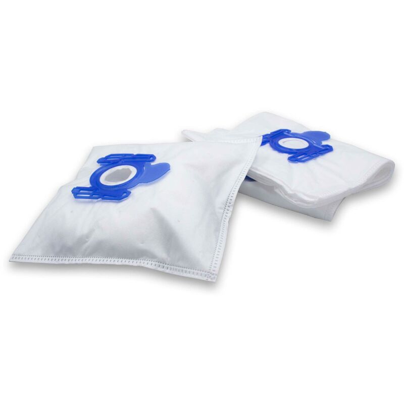 10x Sacs Compatible Avec AEG Vampyr 5000 - 5999, 5.1700, 4111, 4120 Aspirateur - Microfibres Non Tissées, 28, 30cm X 20,5cm, Blanc / Bleu - Vhbw
