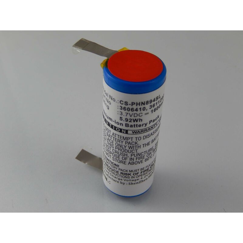 Batterie Compatible Avec Braun 720, 760, 790, 5671, 5673, 5675, 9565, 9585, 9785, 9795 Rasoir Tondeuse à Cheveux (1600mAh, 3,7V, Li-Ion) - Vhbw