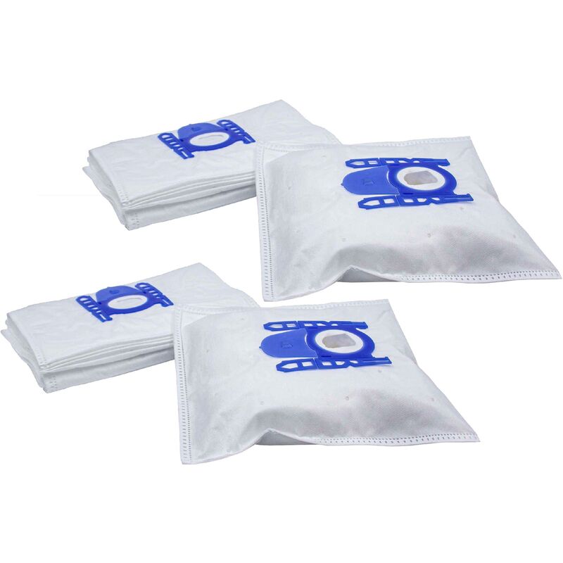 20x Sacs Compatible Avec Bosch BBS 5000 - 5999 Optima, 3112, 3114, 5522 Aspirateur - Microfibres Non Tissées, 27cm X 20cm, Blanc / Bleu - Vhbw
