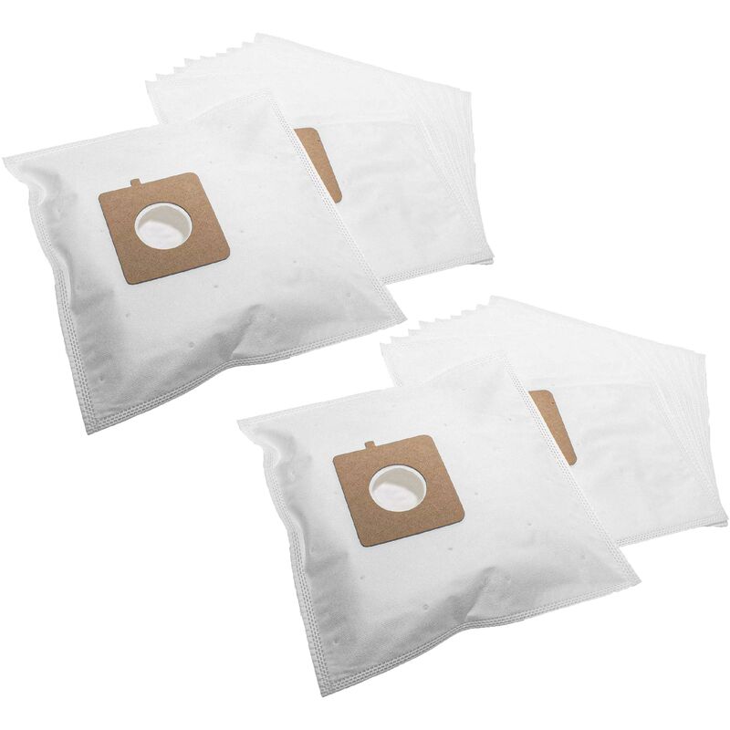 20x Sacs Compatible Avec LG Electronics VC 3443 - 3446, VC 3460, VC 371* Aspirateur - Microfibres Non Tissées, 30,5cm X 17cm, Blanc - Vhbw