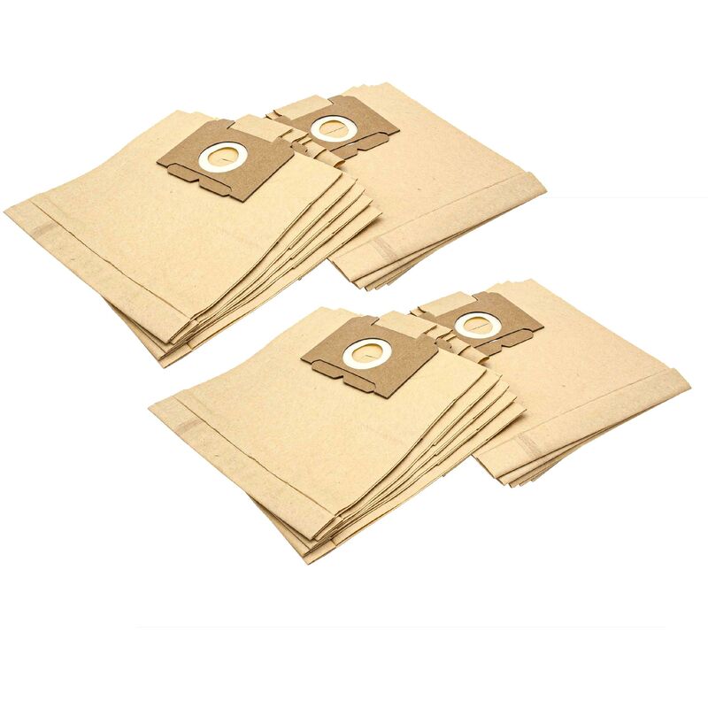20x Sacs Compatible Avec AEG/Electrolux Vampyr 5000 - 5999, 5001, 5002, 5003 Aspirateur - Papier, 26cm X 22cm, Couleur Sable - Vhbw