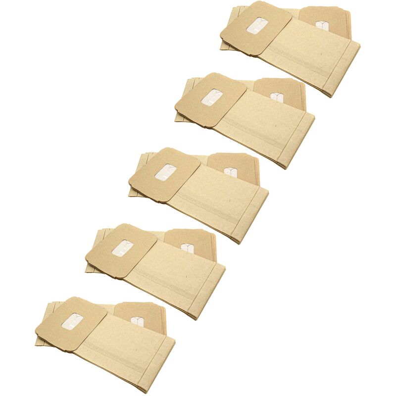 50x Sacs Compatible Avec Philips HR 6249, 6250, 6251, 6252, 6253, 6254, 6255, 6256, 6257 Aspirateur - Papier, 32cm X 17,5cm - Vhbw