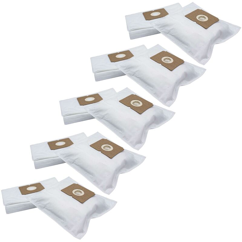 50x Sacs Compatible Avec AEG Vampyr 5000 - 5999, 625el, 5.1700, 4120 Aspirateur - Microfibres Non Tissées, 28, 28cm X 19cm, Blanc - Vhbw