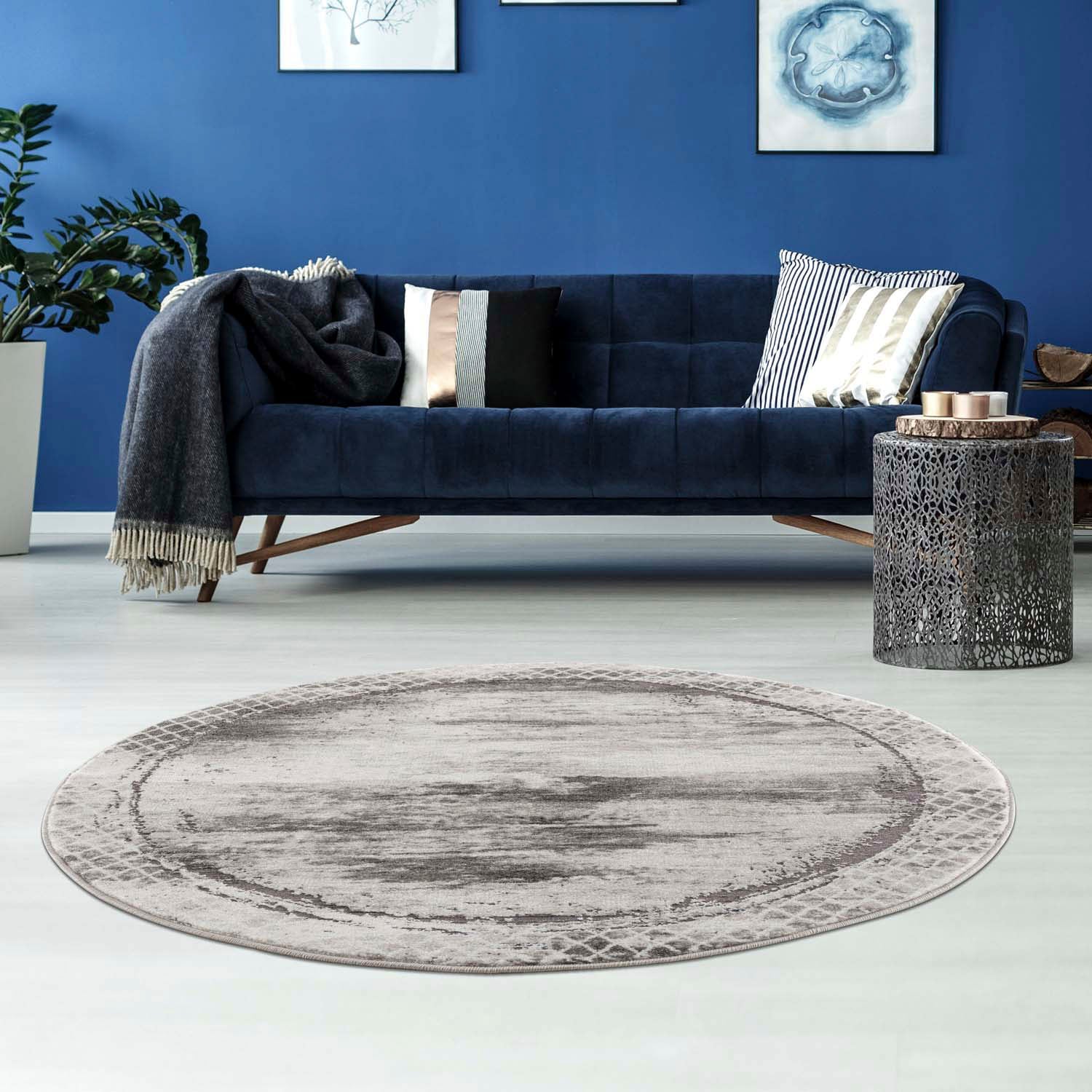Carpet City Teppich »Noa 9332«, Rund, 11 Mm Höhe, Kurzflor, Wohnzimmer thumbnail