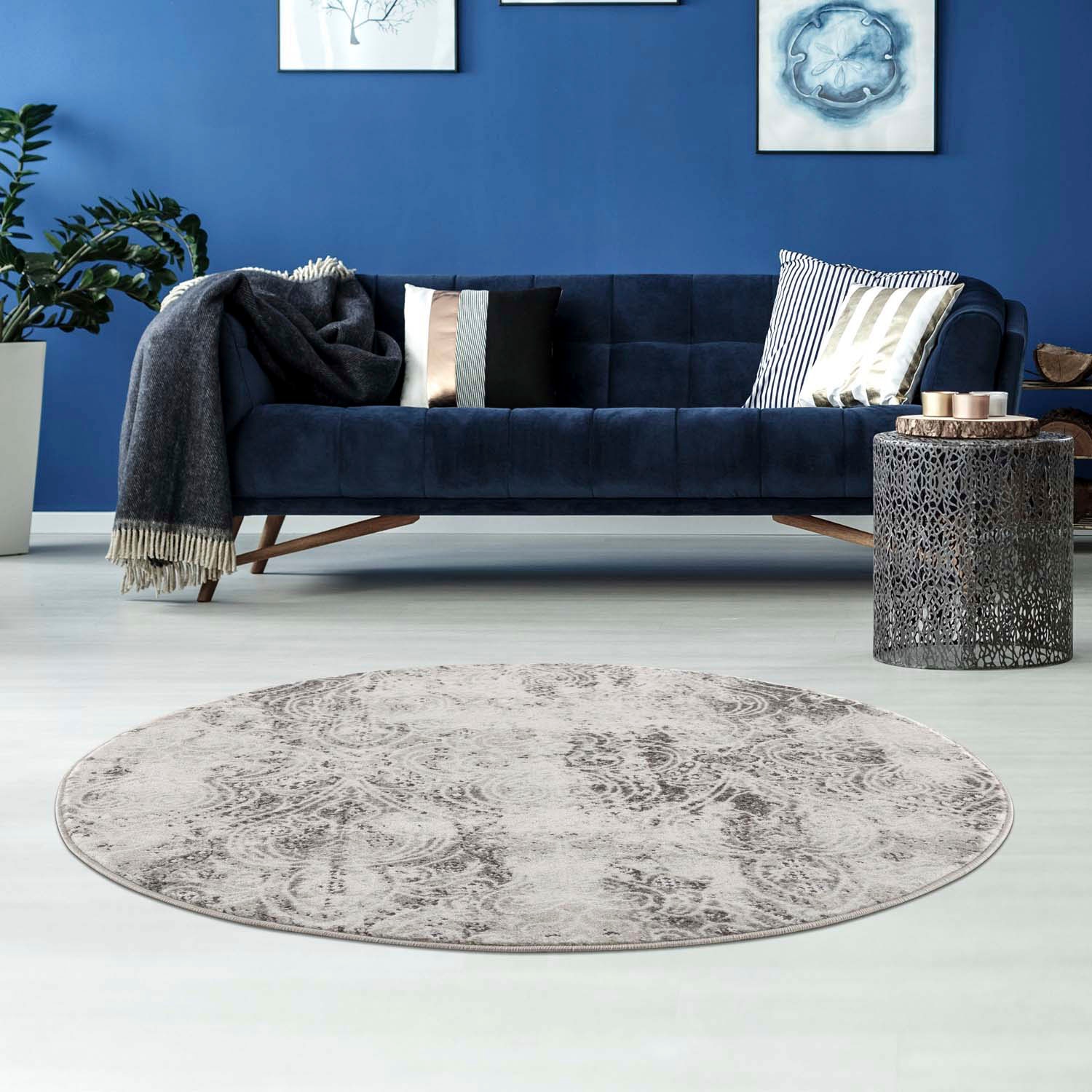 Carpet City Teppich »Noa 9318«, Rund, 11 Mm Höhe, Kurzflor, Wohnzimmer thumbnail