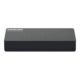 Intellinet 8-Port Ethernet Network Switch - Plug-and-Play, Eco-Friendly, 100 Mbps Speed, Ideal for Home & Small Business Networking - 561730