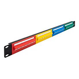 Delock - Patch Panel - Schrankmontage - RJ-45 X 24 - Blau, Gelb, Rot, Grün - 1U - 48,3 Cm (19) (66880)