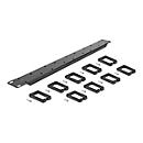 Delock - Verlegetafel Für Rack-Kabelmanagement - Both Sides with 9 Hooks (5 X Vertical, 4 X 45° Inclined) - Schwarz - 1U - 48,3 Cm (19) (66850) thumbnail