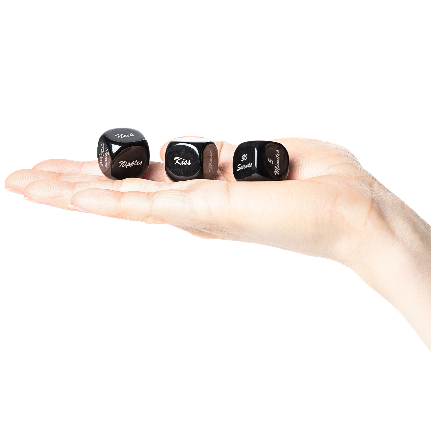 Sinful Erotic Play Dice 3-pack - Black thumbnail