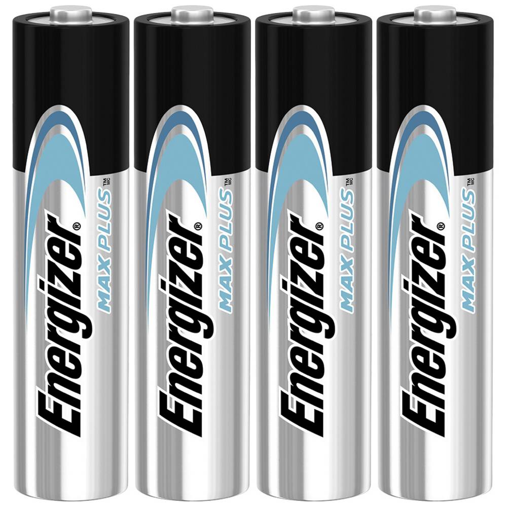 Energizer Max Plus AAA Alkaline Batteries - Pack of 4 (E301321404)