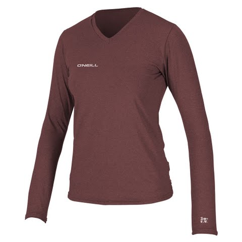 Oneill Women ' S Hybrid L / S V - Neck - Mesa Rose