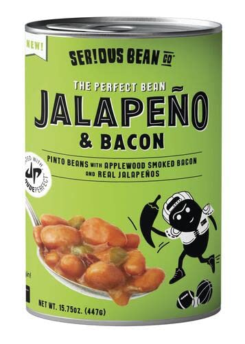 SERIOUS Bean Co Jalapeno & Bacon Pinto Beans  15.75 Oz Can