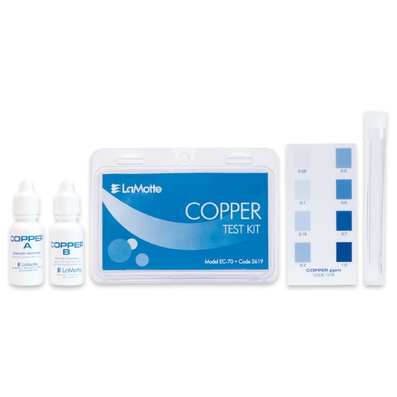 Lamotte 3619 Low Range Copper Test Kit, 0.05 to 1.0 Ppm