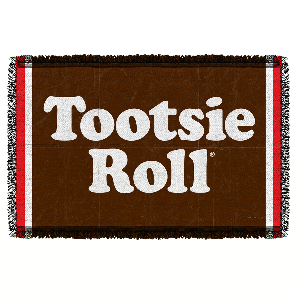 TOOTSIE ROLL/WRAPPER-WOVEN THROW -WHITE-ONE SIZE by TR131-TAP1