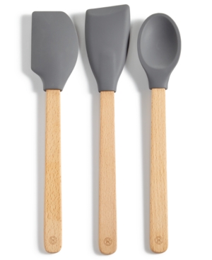 Martha Stewart Collection 3-Pc. Beech Wood Utensil Set, Created for Macy's