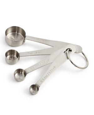 Martha Stewart Collection Stainless Steel Measuring Spoons, Created for Macy's