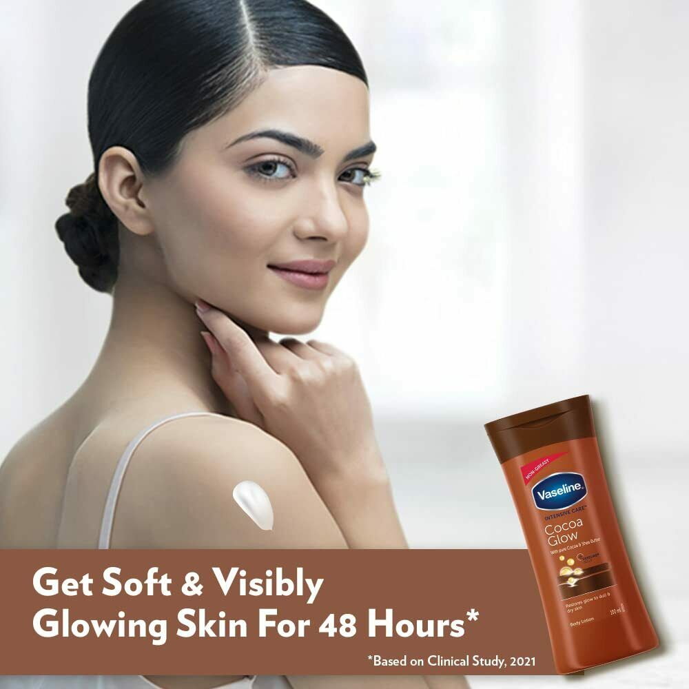 Vaseline Intensive Care Cocoa Glow Body Lotion for Normal Skin -100 Ml thumbnail