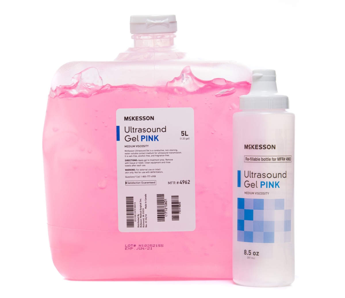 McKesson, Ultrasound Gel McKesson Ultrasound Transmission 5 Liter Cubitainer, Count of 4