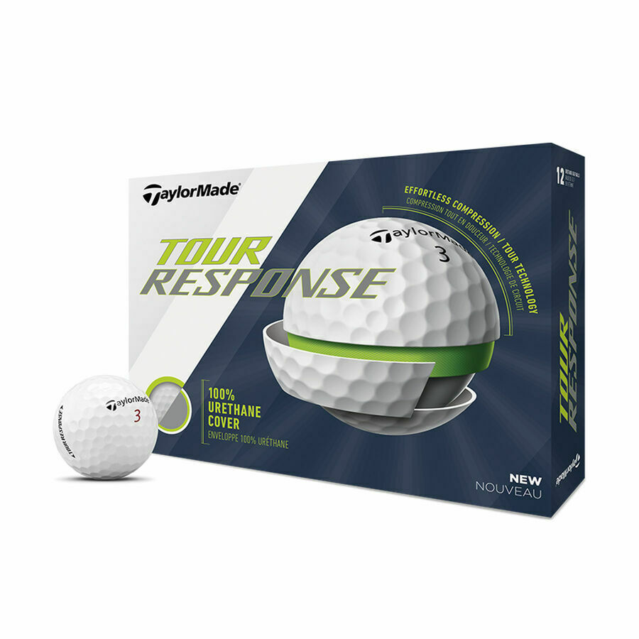 Photo 1 of TaylorMade Tour Response Stripe Golf Balls 12 Pack White 
