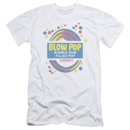 Tootsie Roll Blow Pop Label S/S Adult 30/1 T-Shirt White
