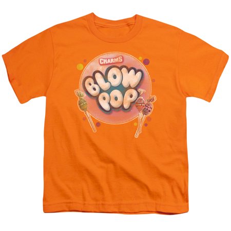 Tootsie Roll Blow Pop Bubble S/S Youth 18/1 T-Shirt Orange