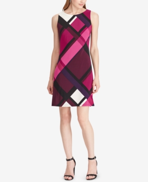 American Living Women's Dress Purple Size 12 Sheath Colorblock Jersey 7369-0049-P - 12