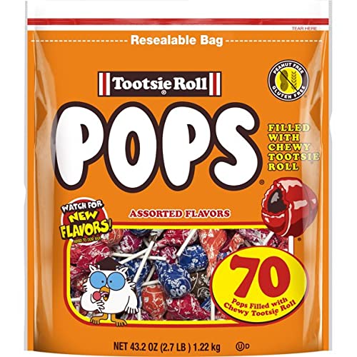 Tootsie Pops Assorted Flavored Lollipops 43.2 Oz