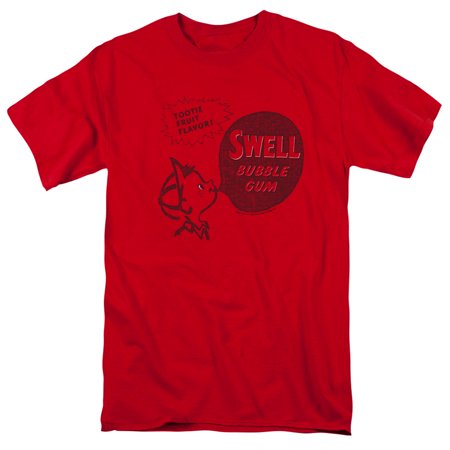 Dubble Bubble Swell Gum S/S Adult 18/1 T-Shirt Red
