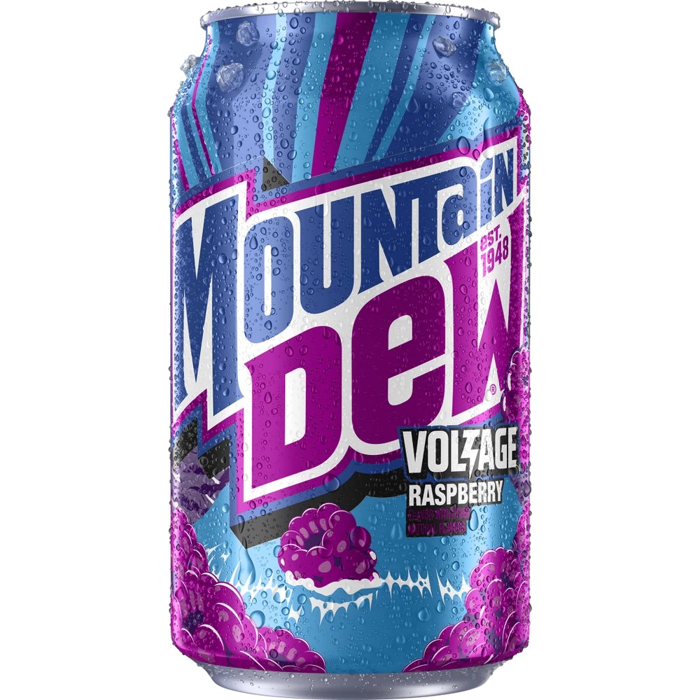 Mountain Dew Voltage Soda 12 Fluid Ounce Aluminum Can