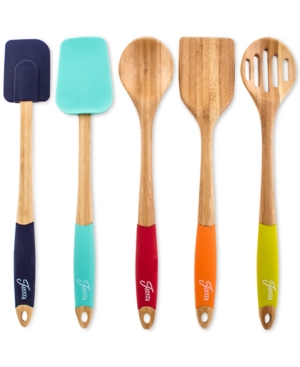 Fiesta Bamboo & Silicone 5-Pc. Mixing & Serving Utensils.  @ Kohls