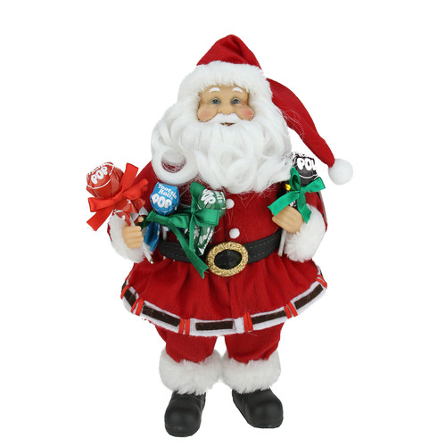 Northlight Seasonal Santa Claus Holding Tootsie Pops Christmas Tabletop Decoration