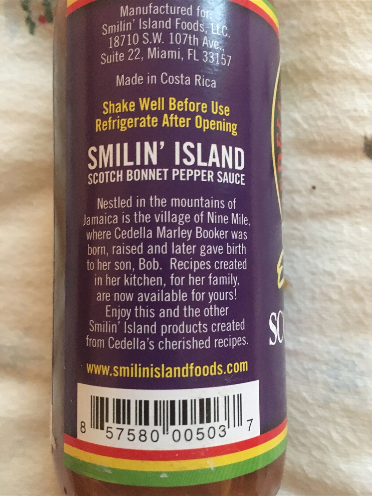 Smilin Island Scotch Bonnet Pepper Hot Sauce  Caribbean Style  Bold Island Heat  5 Fl Oz thumbnail