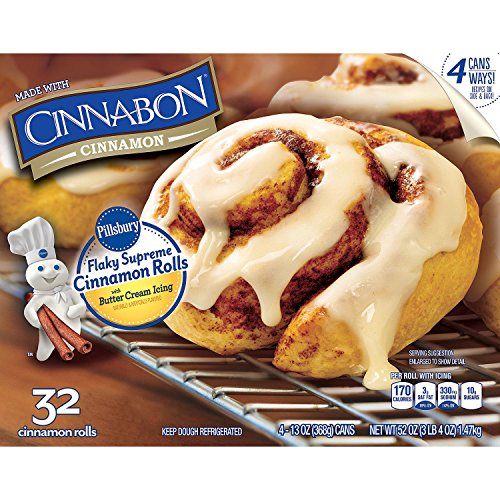 Pillsbury Flaky Supreme Cinnamon Rolls With Icing 4 Pack