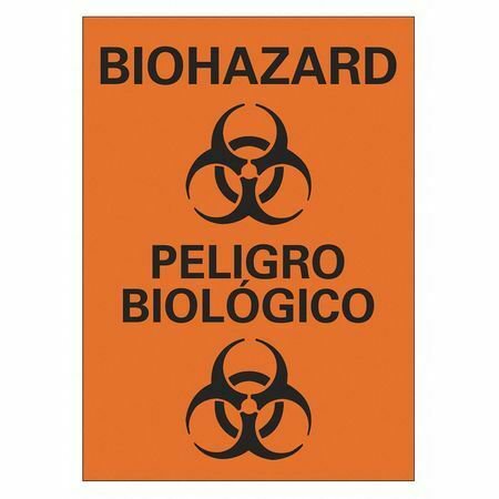 Lcu1-0049-Np_10X14 Biohazard Sign 10  W 14  H 0.055  Thick