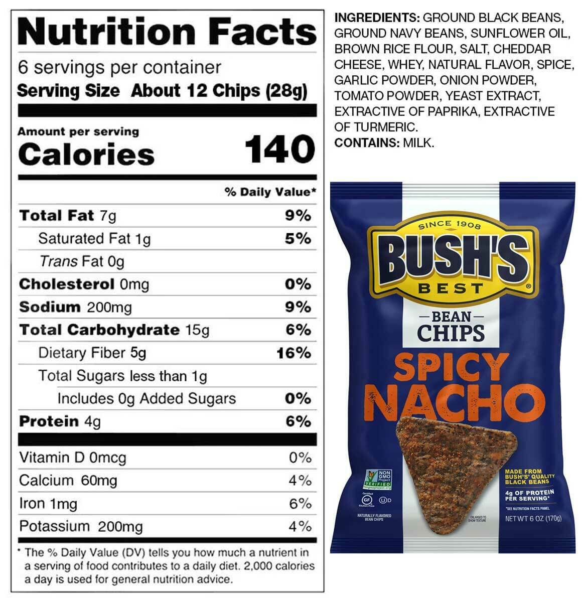 Spicy Nacho Bean Chips thumbnail