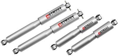 Belltech Performance Shocks & Struts, Front and Rear Street Performance Set, Lowering Range: Stock Ride Height