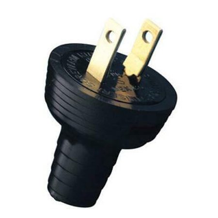 2UNIT Leviton C20-48642-000 Residential Grade Round Plug  15 Amp