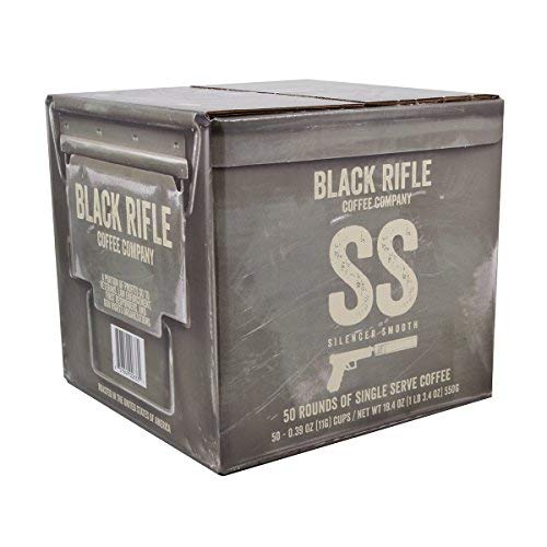 Black Rifle Coffee Silencer Smooth (Light Roast Coffee Pods  50 Count) Single Serve Coffee Pods  100% Colombian Excelso Beans with a Smooth Finish  He thumbnail