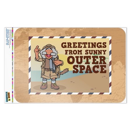 Greetings from Sunny Outer Space Uncle Travelling Matt Fraggle Rock Home Business Office Sign